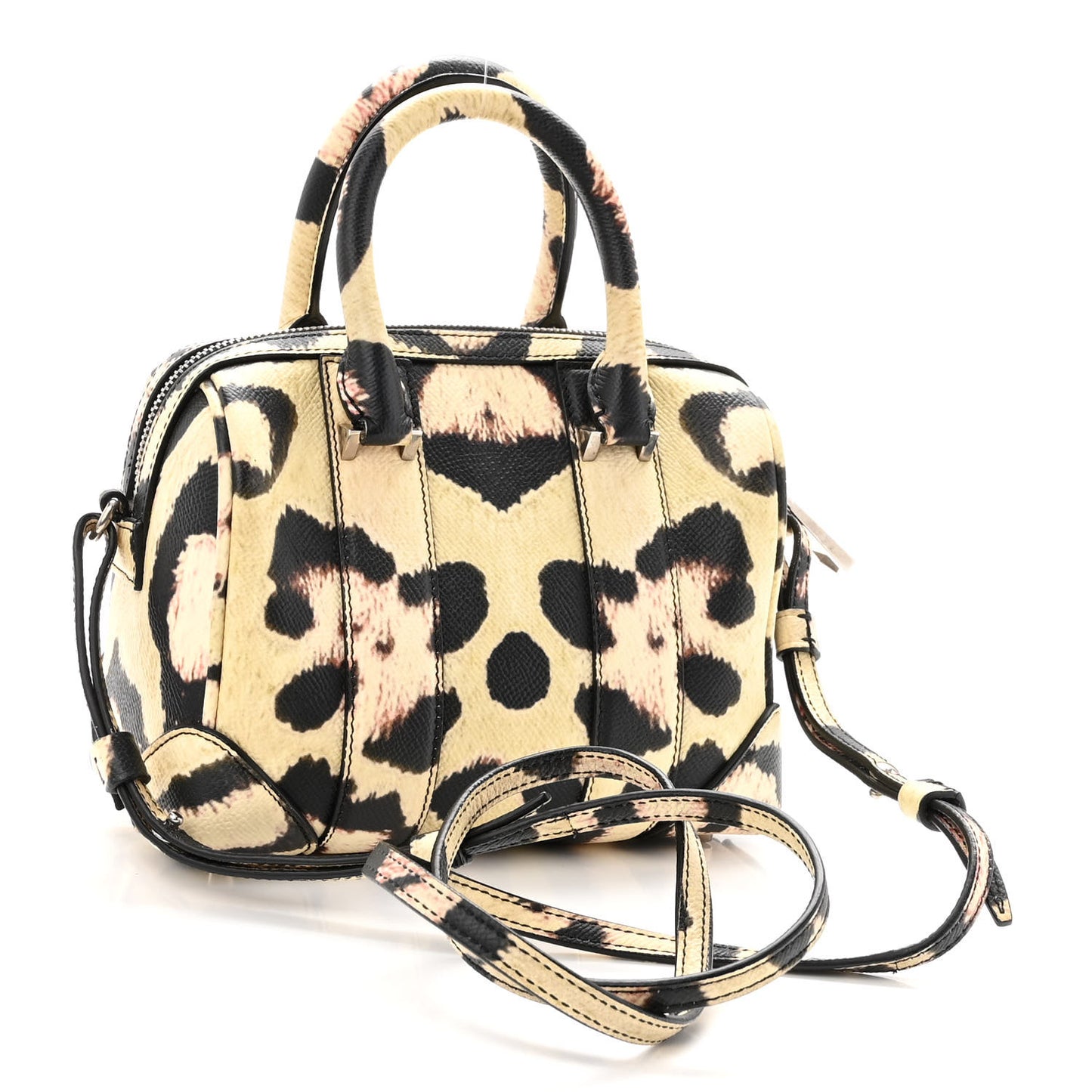 Grained Calfskin Jaguar Print Micro Lucrezia Multicolor