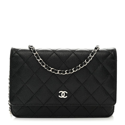 Chanel Caviar Quilted Wallet on Chain WOC Black 1 of 13