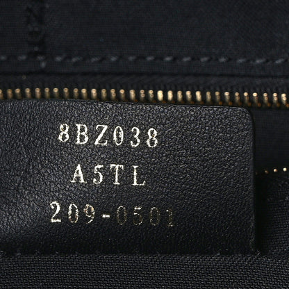 Fendi Vitello Bi-Color FF 1974 Embossed Mini Backpack Maya Black 7 of 9