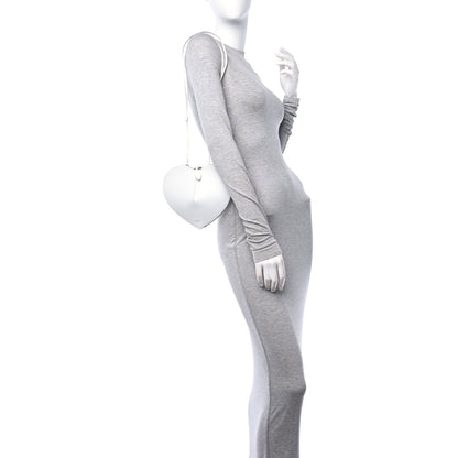 Alaia Calfskin Le Coeur Bag Optic White 2 of 8