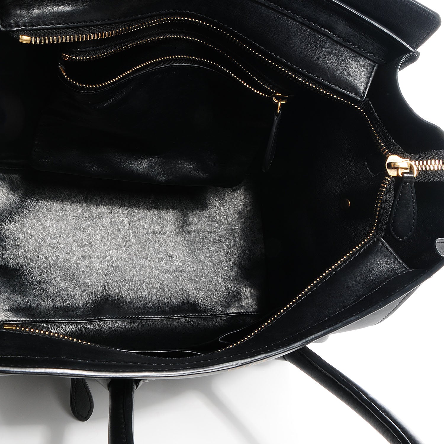 Celine Smooth Calfskin Mini Luggage Black 6 of 9