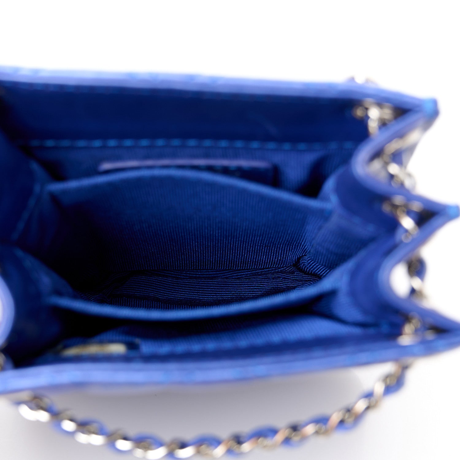 Chanel Calfskin Quilted Crossbody CC Phone Holder Dark Blue 5 of 11