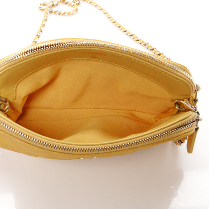 Chanel Caviar Quilted Small Clutch With Chain Yellow 5 of 12