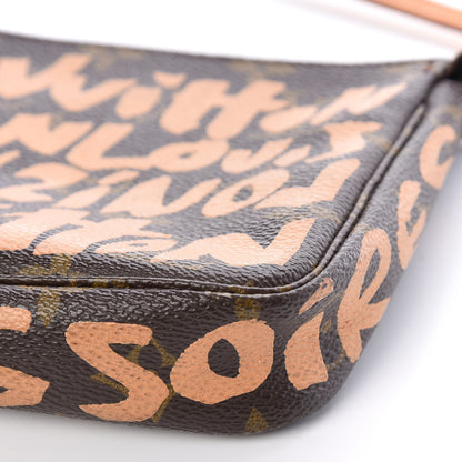 Louis Vuitton Monogram Graffiti Pochette Accessories Peach 6 of 9