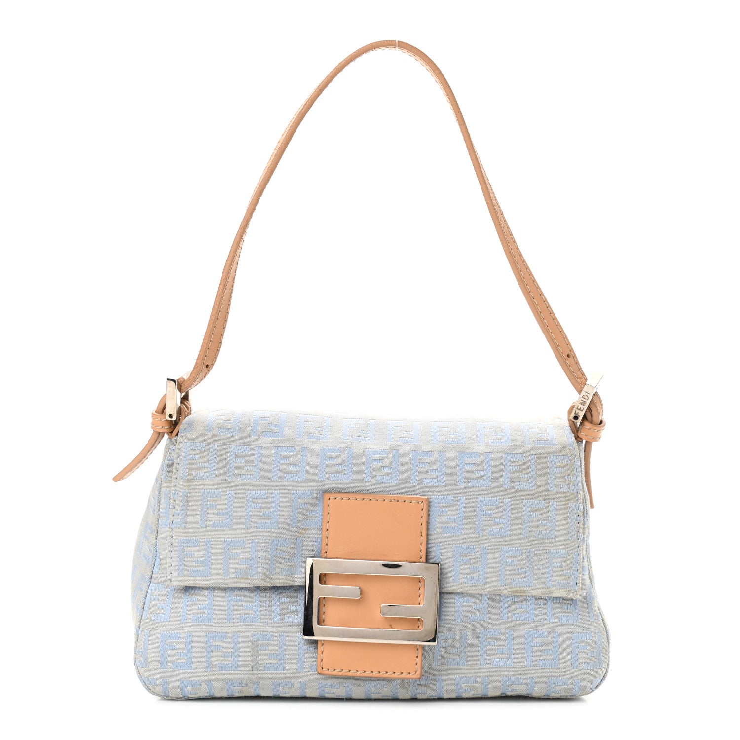 Fendi Zucchino Mini Mama Baguette Blue 1 of 9