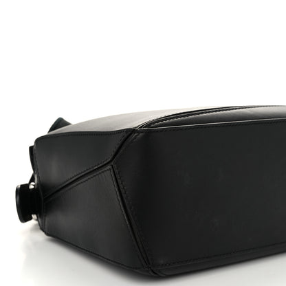 Loewe Satin Calfskin Small Puzzle Bag Black 8 of 10