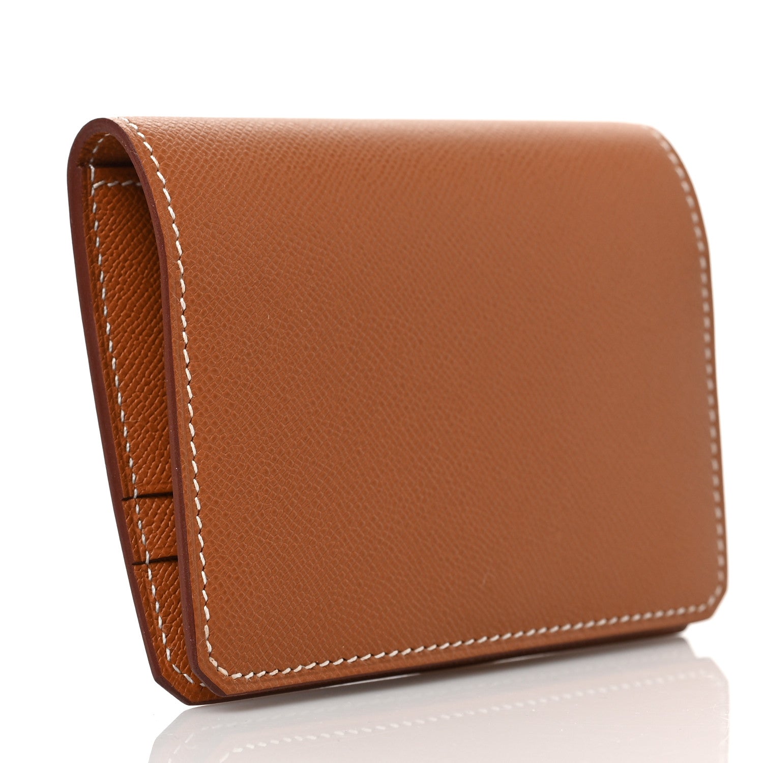 Hermes Madame Calfskin Medor Card Holder Gold 3 of 6
