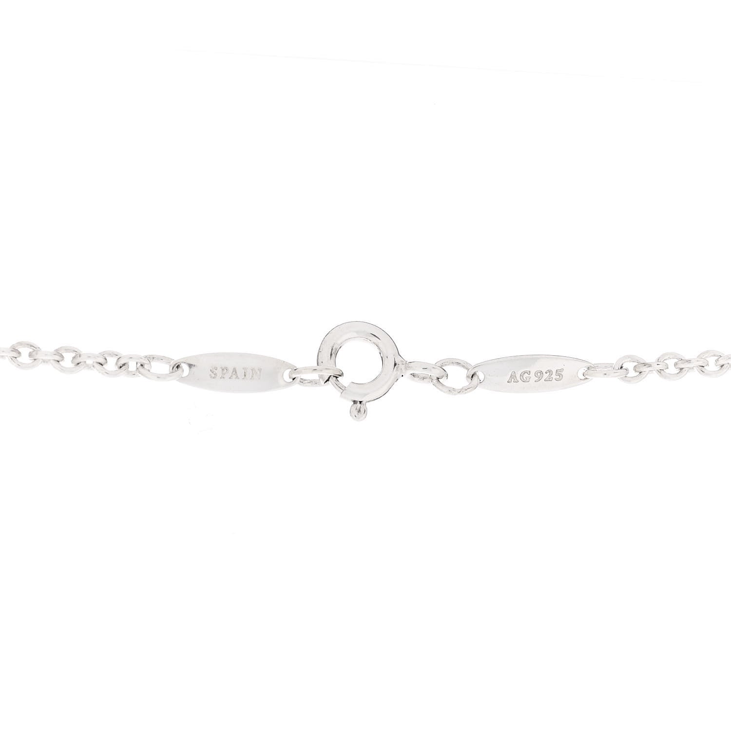 Tiffany Sterling Silver Pink Pearl 9-9.5mm Elsa Peretti Open Heart Lariat Necklace 5 of 5