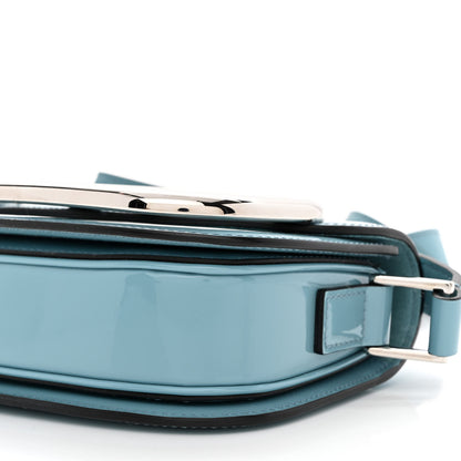 Valentino Garavani Patent Small Supervee Crossbody Bag Atlantique 9 of 9