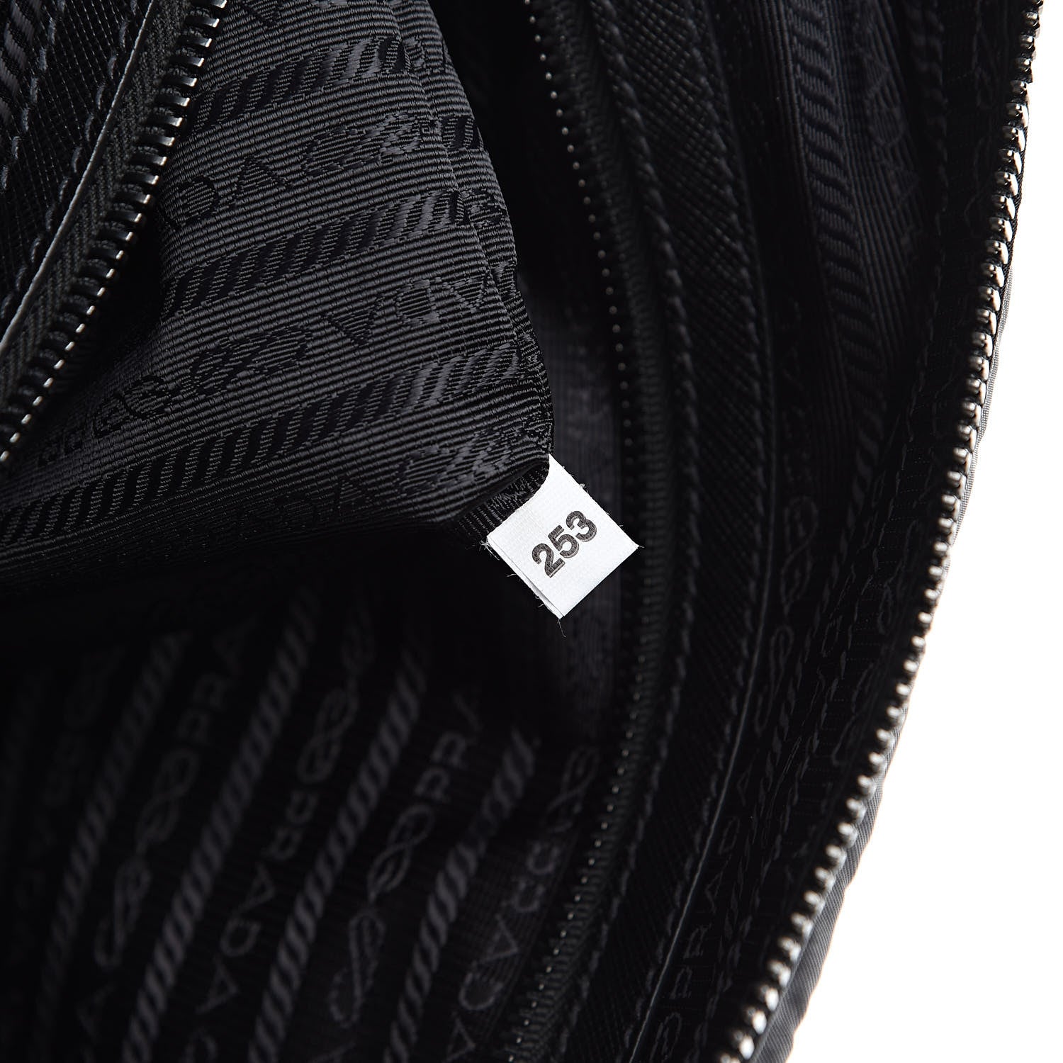 Prada Tessuto Nylon Saffiano Metal Triangle Logo Work Bag Black 6 of 9