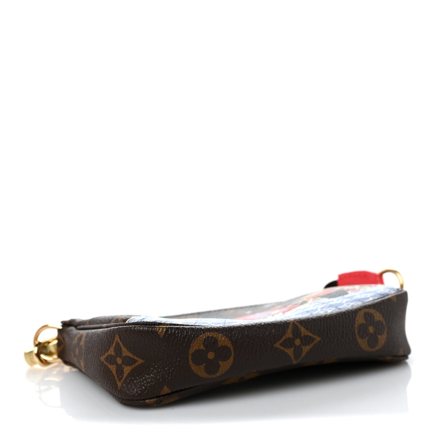 Monogram 2021 Christmas Animation London Mini Pochette Accessories Red