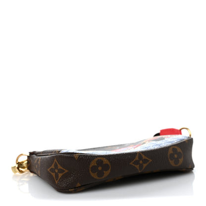 Louis Vuitton Monogram 2021 Christmas Animation London Mini Pochette Accessories Red 3 of 8
