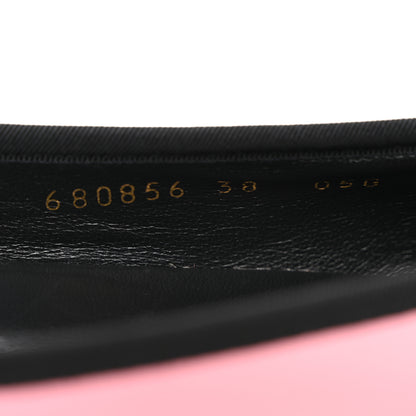 Gucci Malaga Kid Jarret Ballet Flats 38 Pink Black 9 of 11