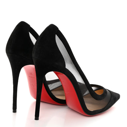 Christian Louboutin Veau Velours Rete Galativi 100 Pumps 37 Black 4 of 8