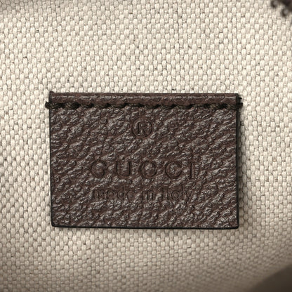 Gucci GG Supreme Monogram Mini Neo Vintage Double Zip Messenger Bag Beige New Acero Crop 6 of 13