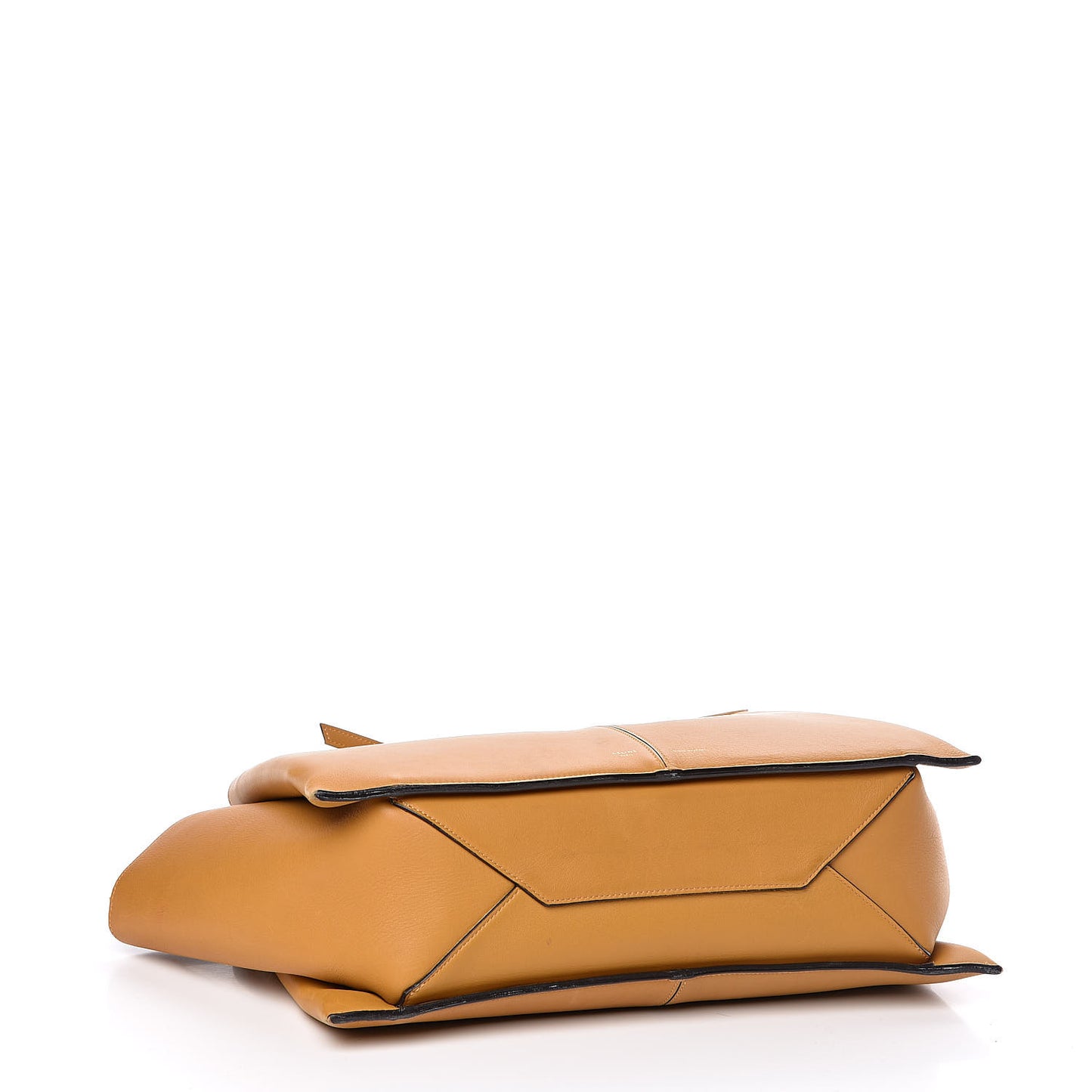 Supple Natural Calfskin Medium Tri-Fold Bag Blonde