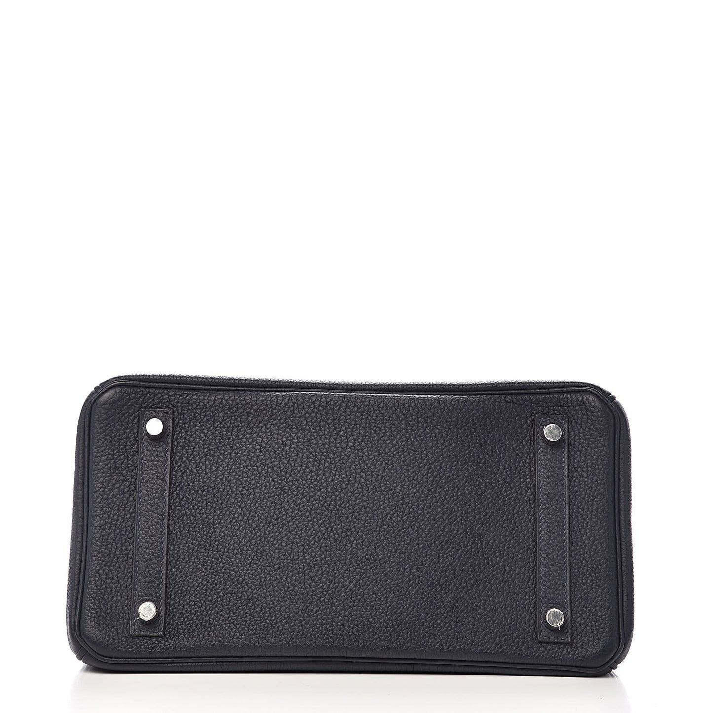 Togo Birkin Verso 30 Bleu Nuit Orange Poppy