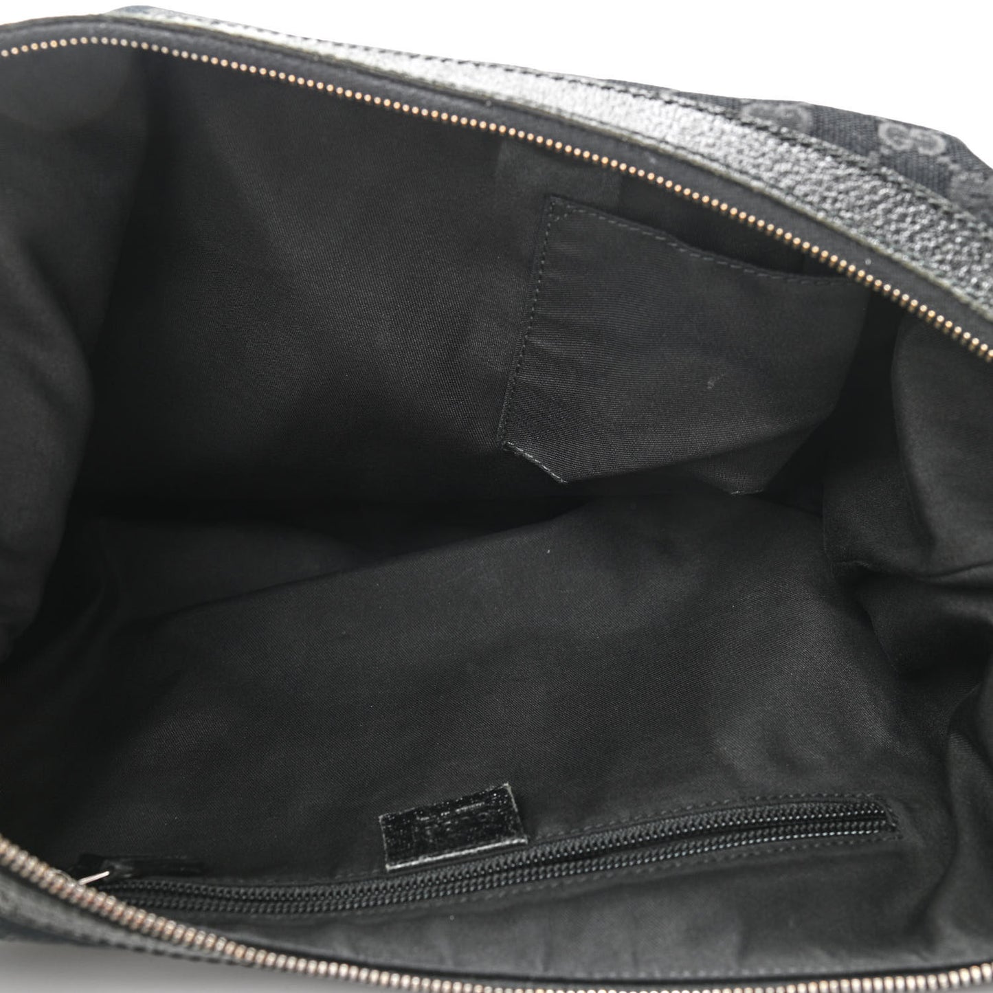 Monogram Web Medium Half Moon Hobo Black