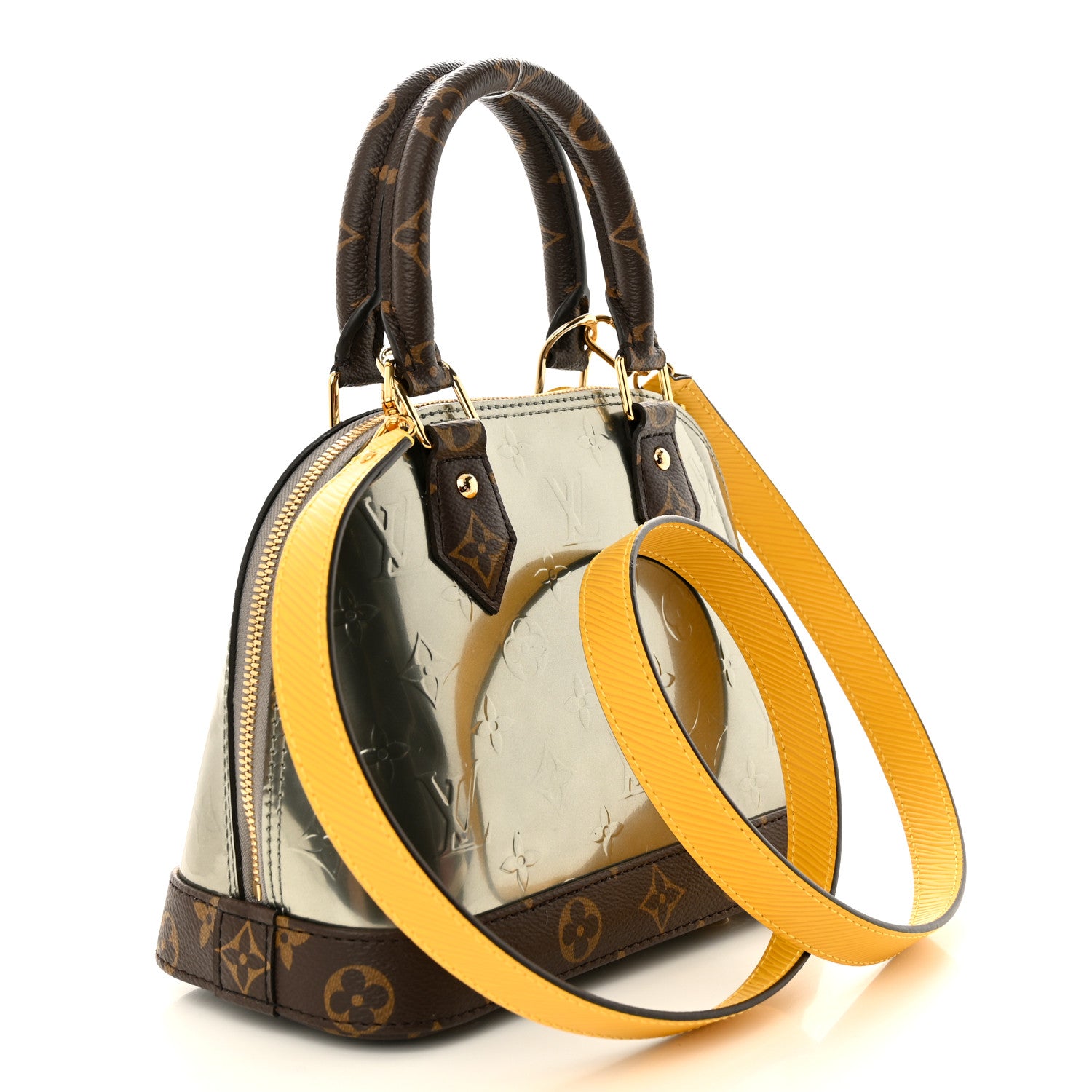 Louis Vuitton Vernis Epi Monogram Alma BB Bitume Metallise 3 of 10