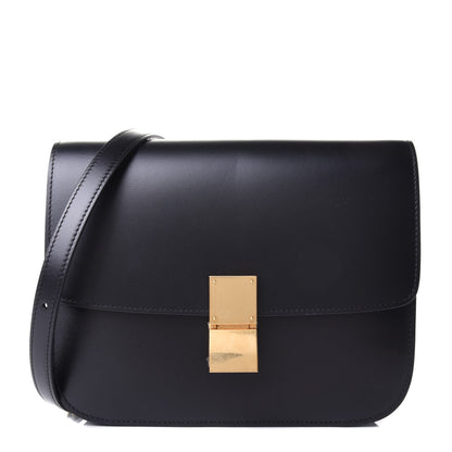 Celine Box Calfskin Medium Classic Box Flap Bag Black 1 of 4