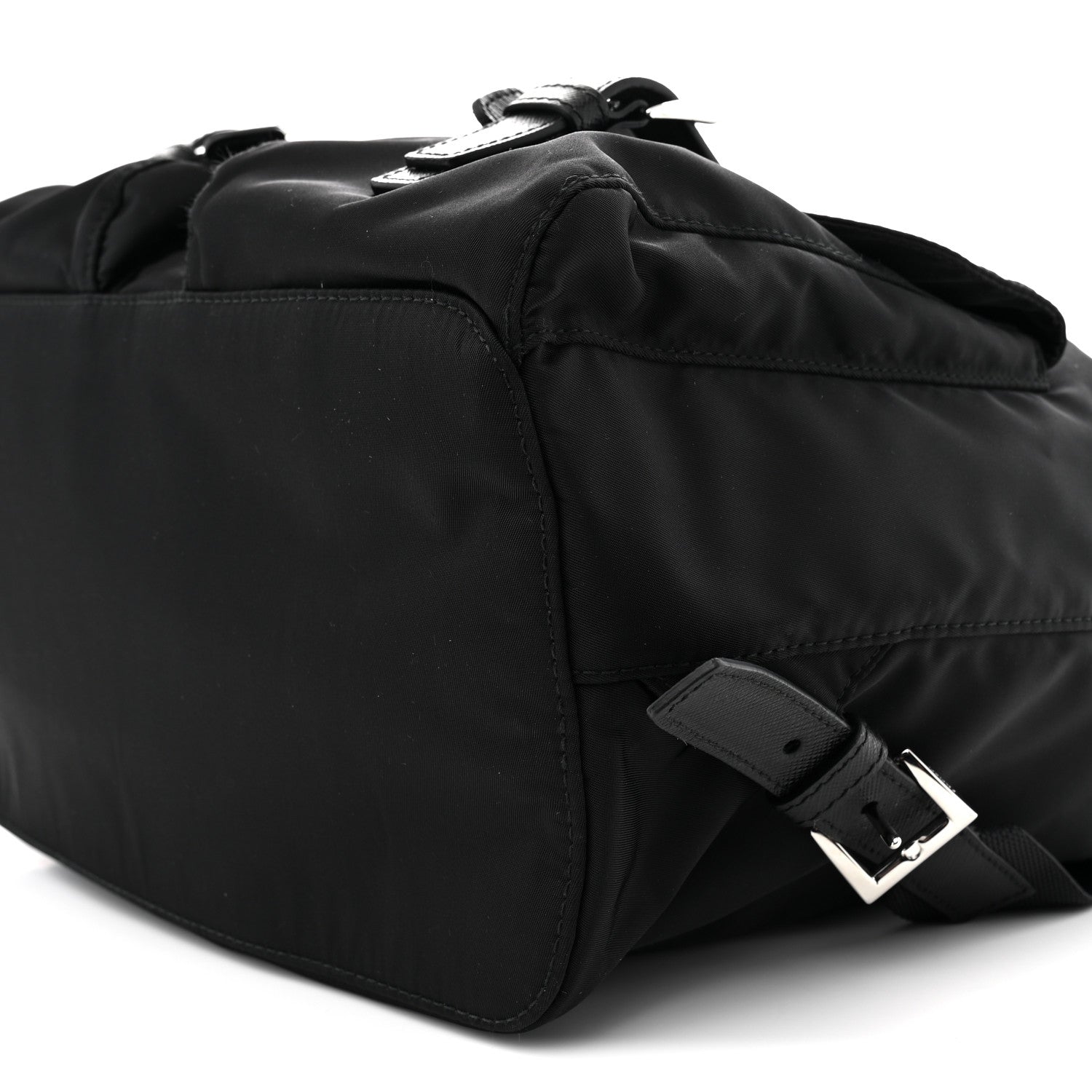 Prada Tessuto Nylon Saffiano Medium Backpack Black 10 of 10