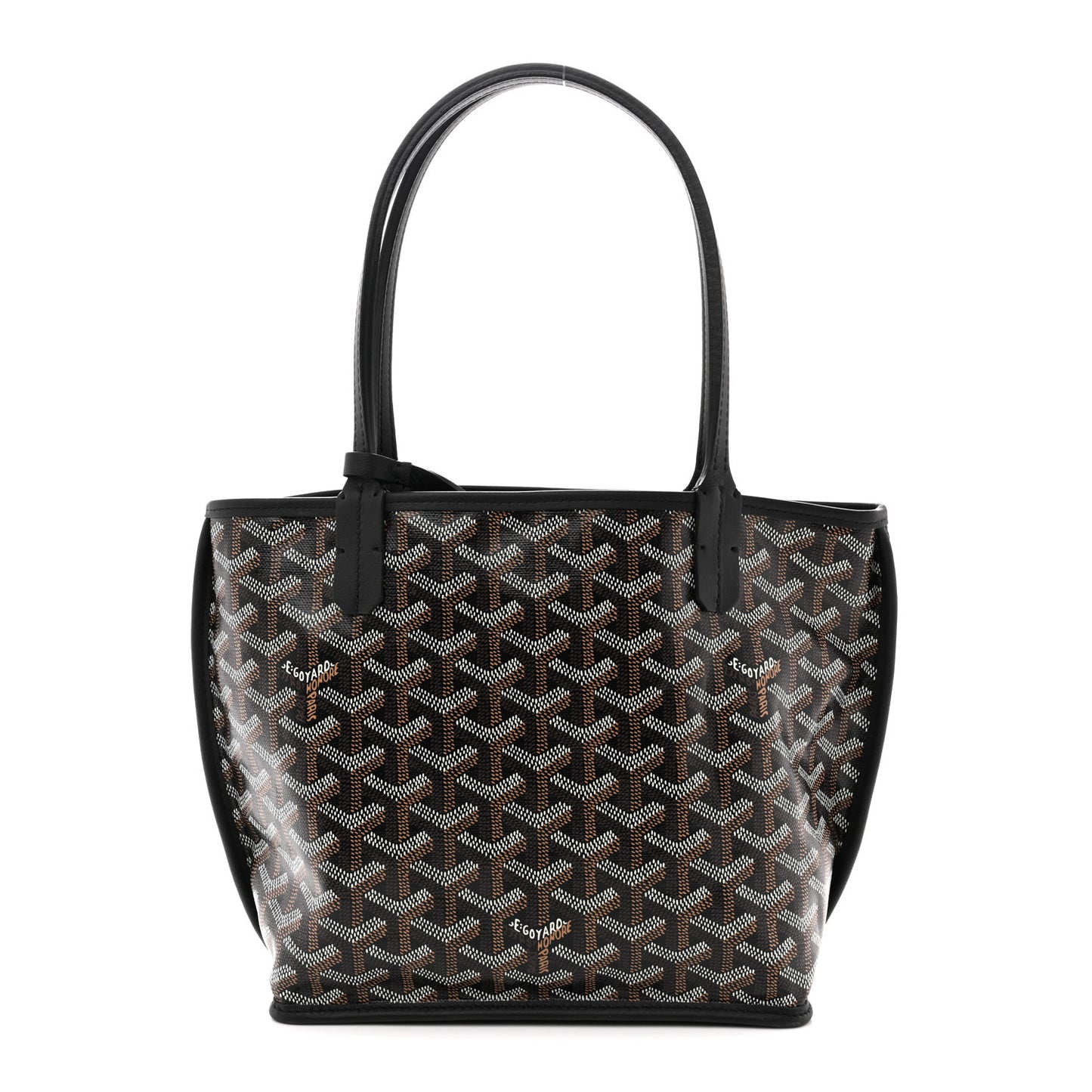 Goyardine Reversible Mini Anjou Black