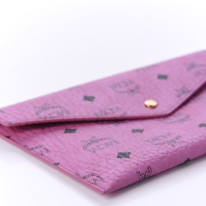 MCM Visetos Envelope Clutch Pink 6 of 9