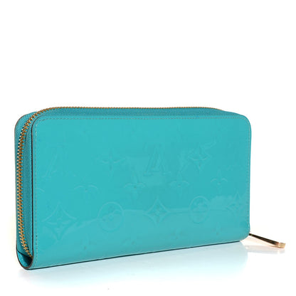 Louis Vuitton Vernis Zippy Wallet Turquoise 3 of 8