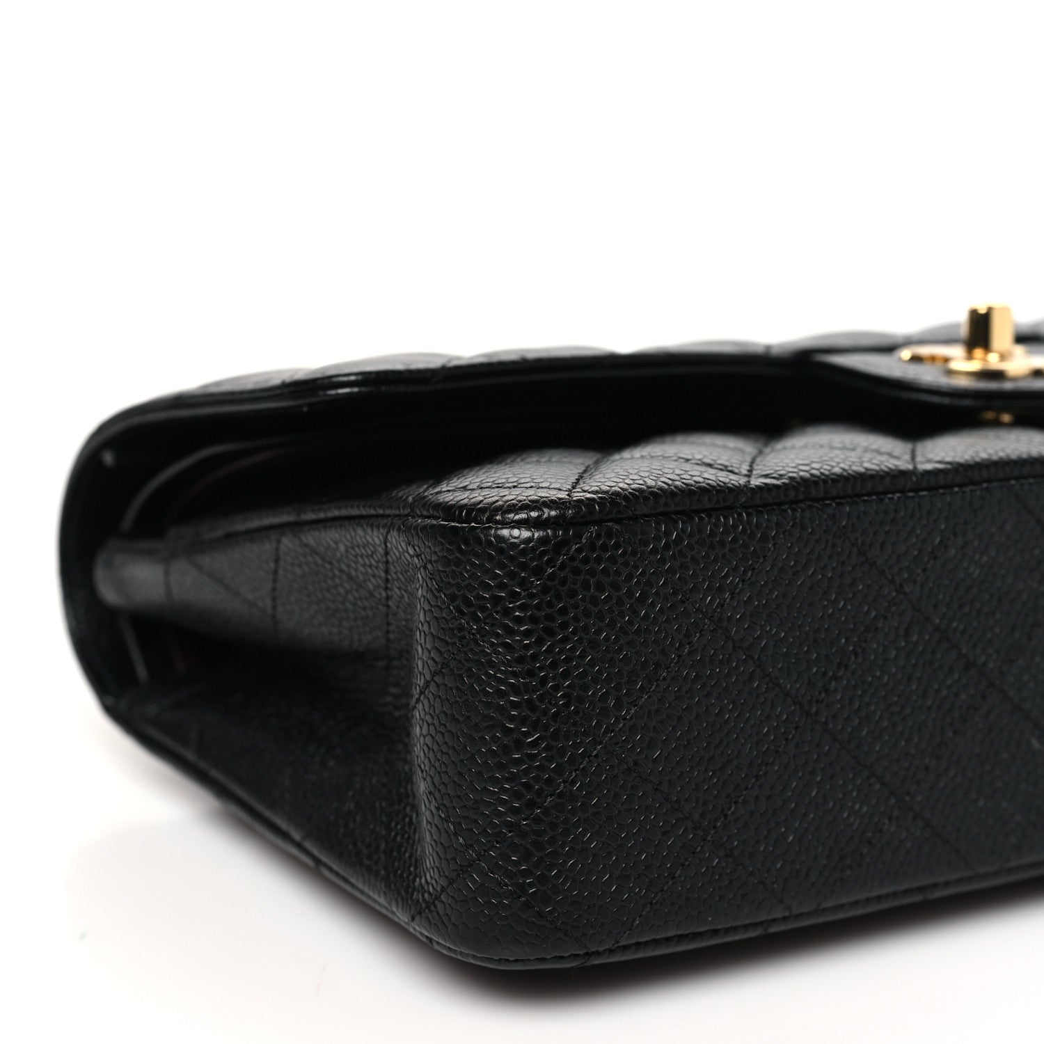 Chanel Caviar Quilted Medium Double Flap Black 9 of 11