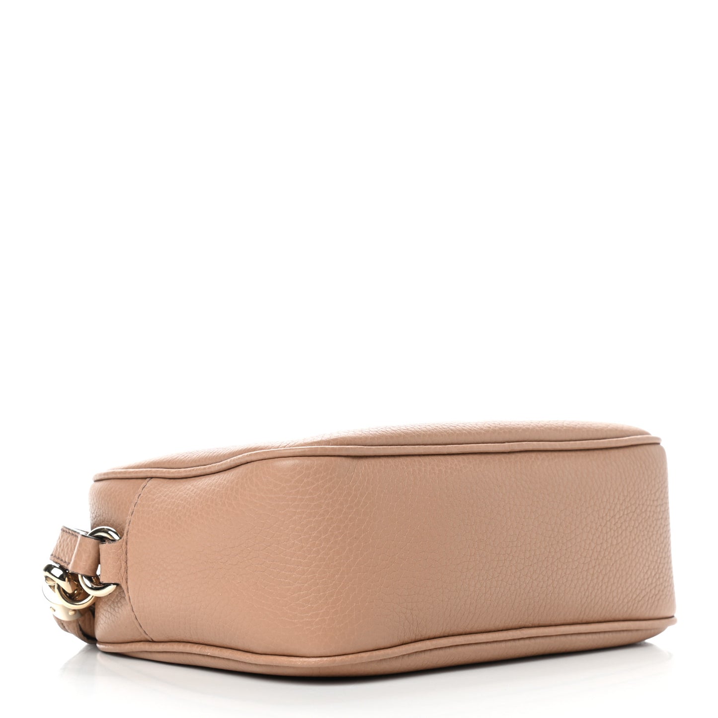 Pebbled Calfskin Small Soho Disco Bag Camelia