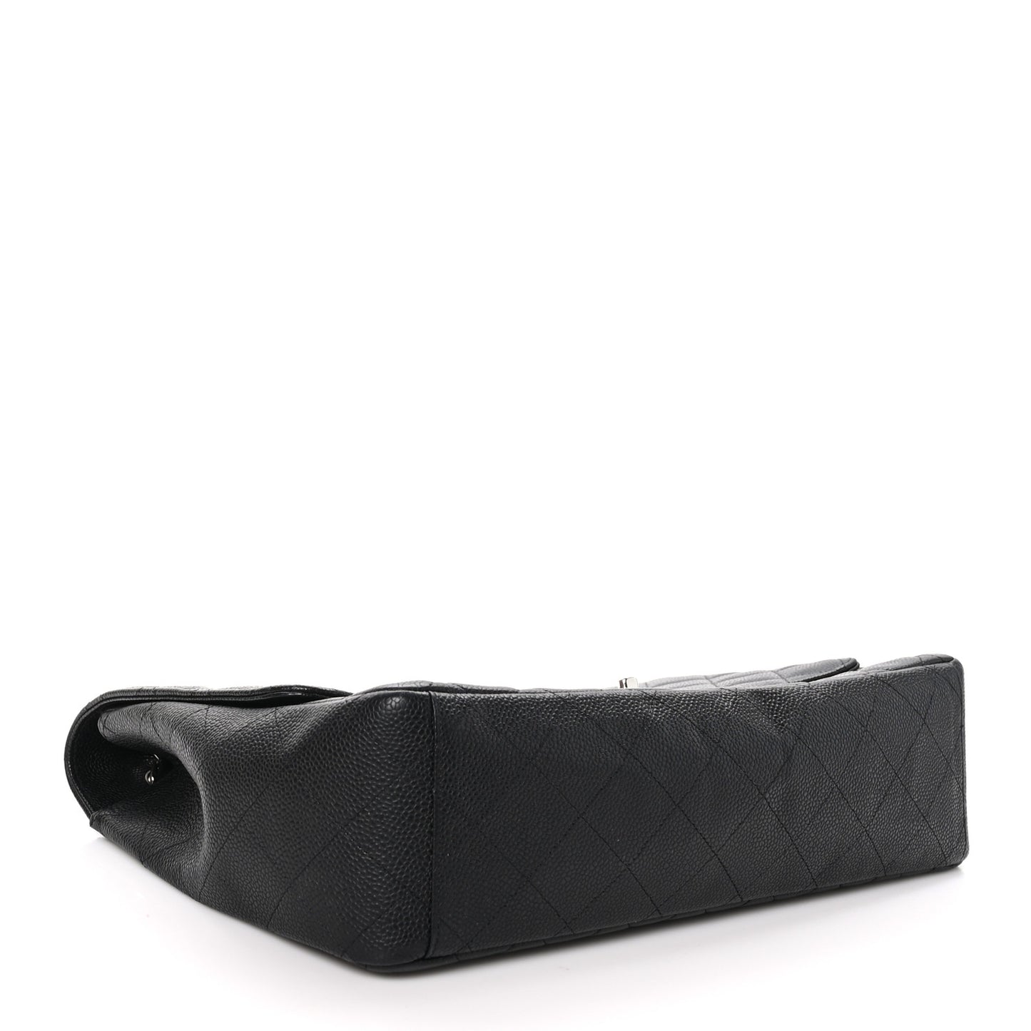 Caviar Quilted Maxi Single Flap Black