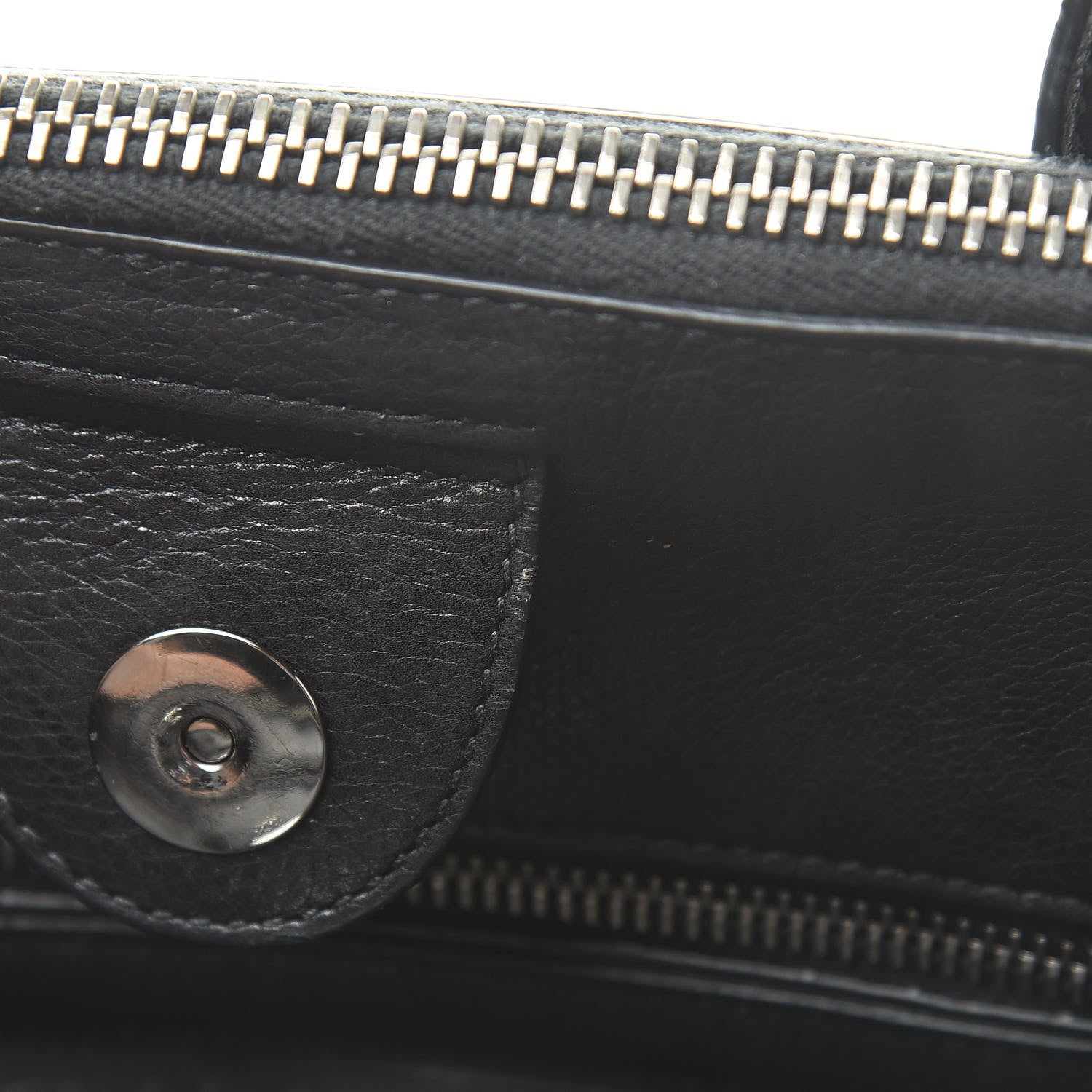 Prada Glace Calf Small Twin Pocket Tote Black 14 of 25