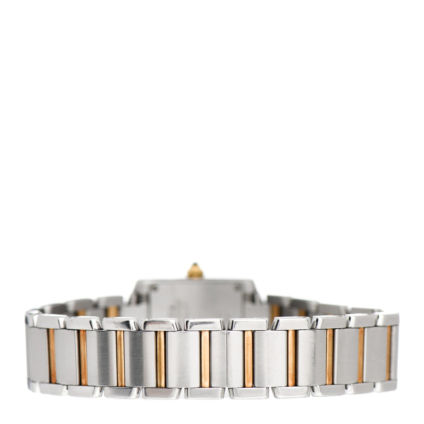 Stainless Steel 18K Yellow Gold 20mm Tank Francaise Quartz Watch