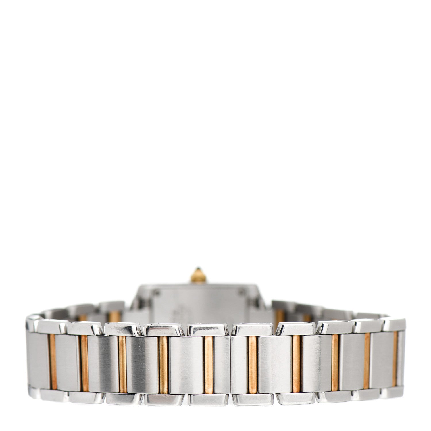Cartier Stainless Steel 18K Yellow Gold 20mm Tank Francaise Quartz Watch 3 of 4