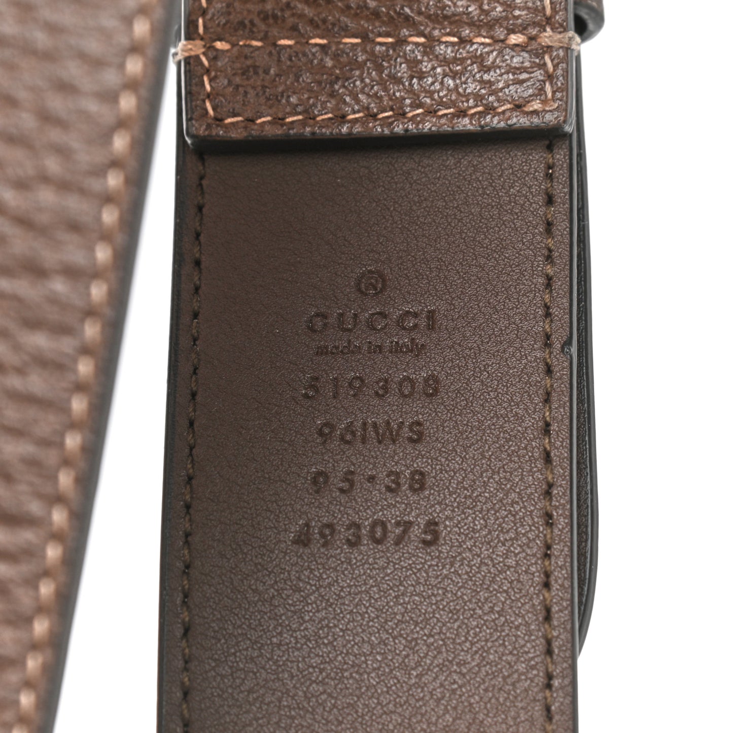 GG Supreme Monogram Ophidia Belted iPhone Case 95 38 Dark Brown