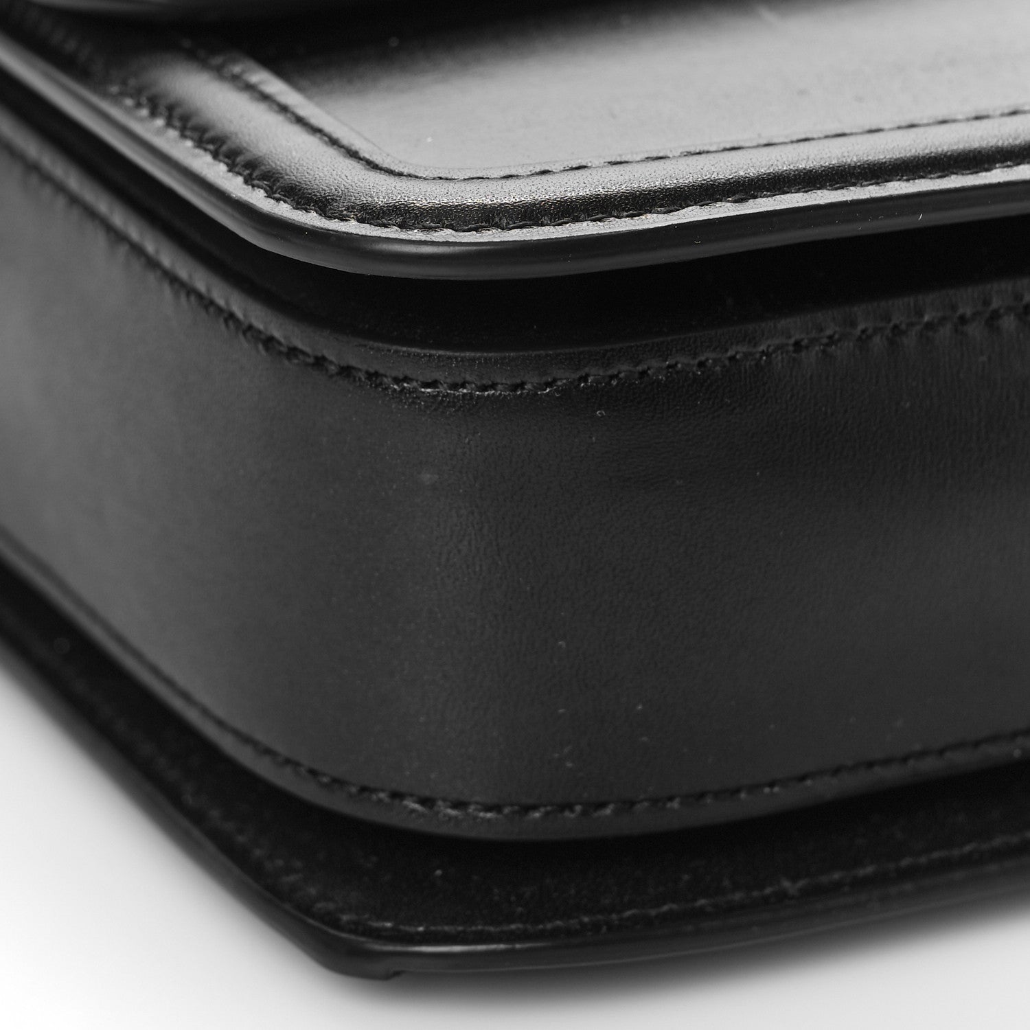 Saint Laurent Box Calfskin Monogram Medium Solferino Satchel Black 8 of 11