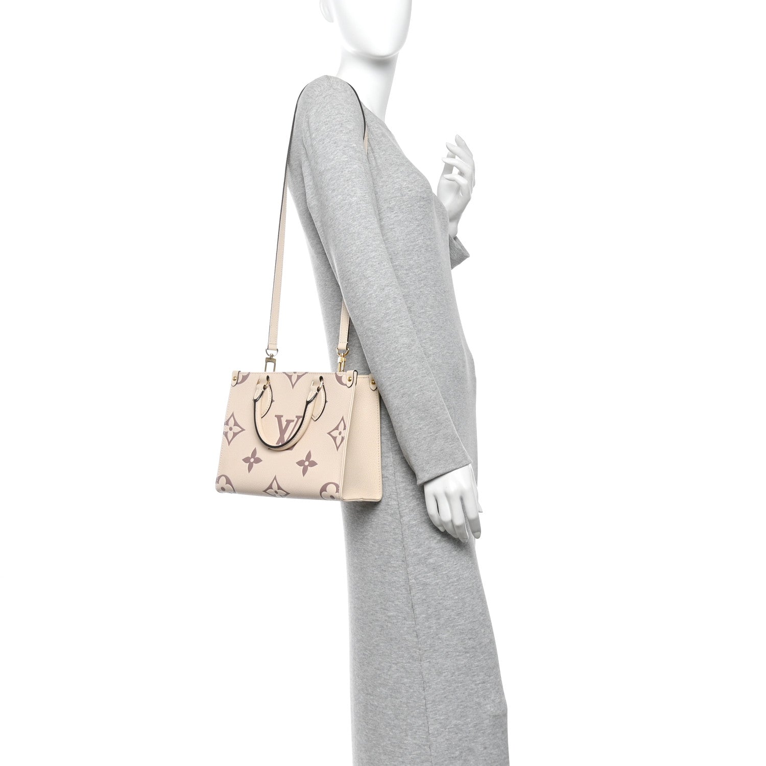 Louis Vuitton Empreinte Monogram Giant Onthego PM Creme Bois De Rose 2 of 9