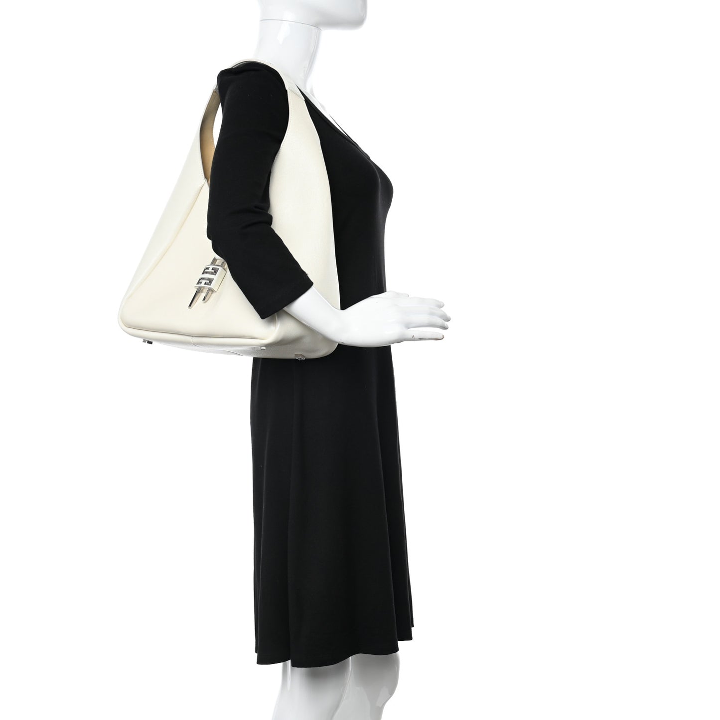 Calfskin Medium G-Lock Hobo Natural Beige