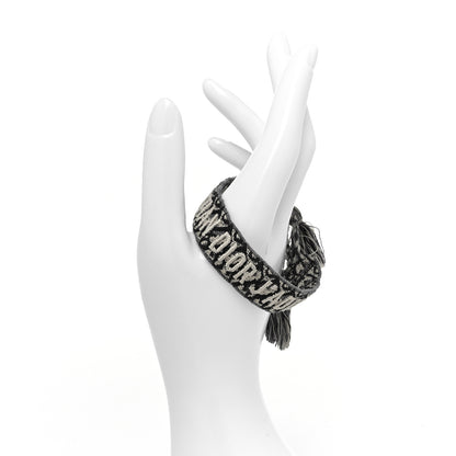 Christian Dior Woven Cotton J'Adior Friendship Bracelet Navy 2 of 3