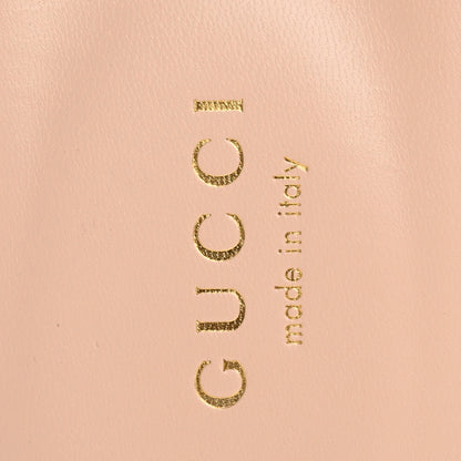 Gucci Cosmos Softy Calfskin Interlocking G Cut Out Slide Sandals 37.5 Candy Cotton 7 of 15