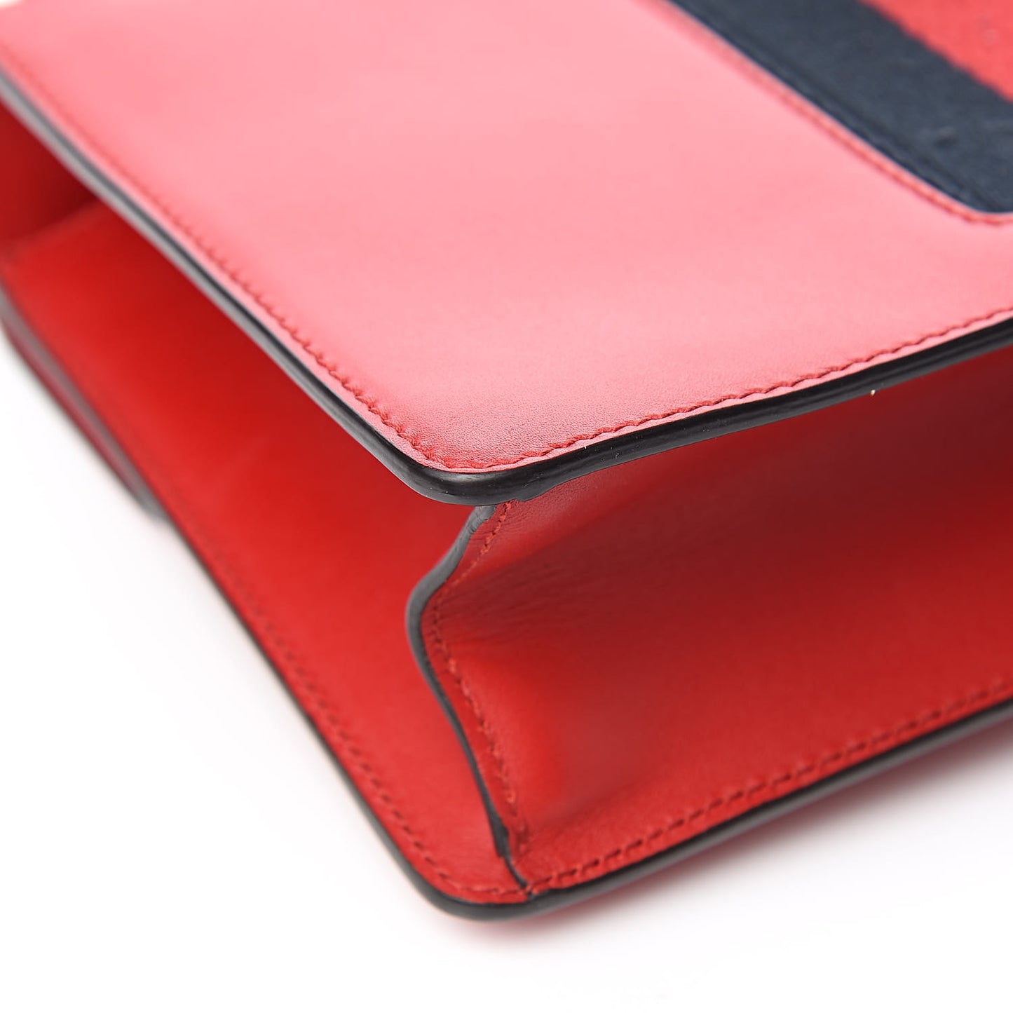 Calfskin Small Sylvie Shoulder Bag Hibiscus Red