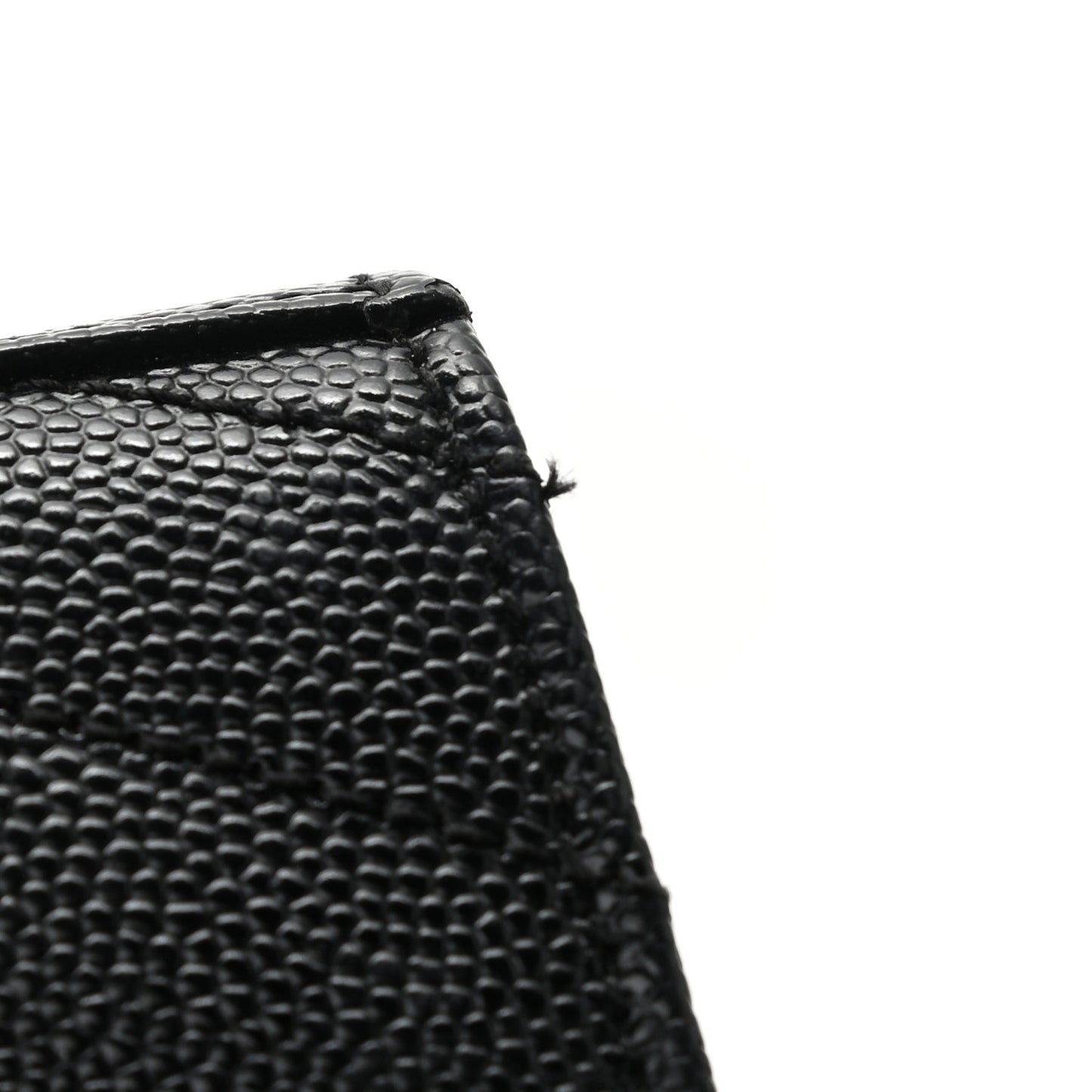Grain De Poudre Matelasse Chevron Monogram Chain Wallet Black
