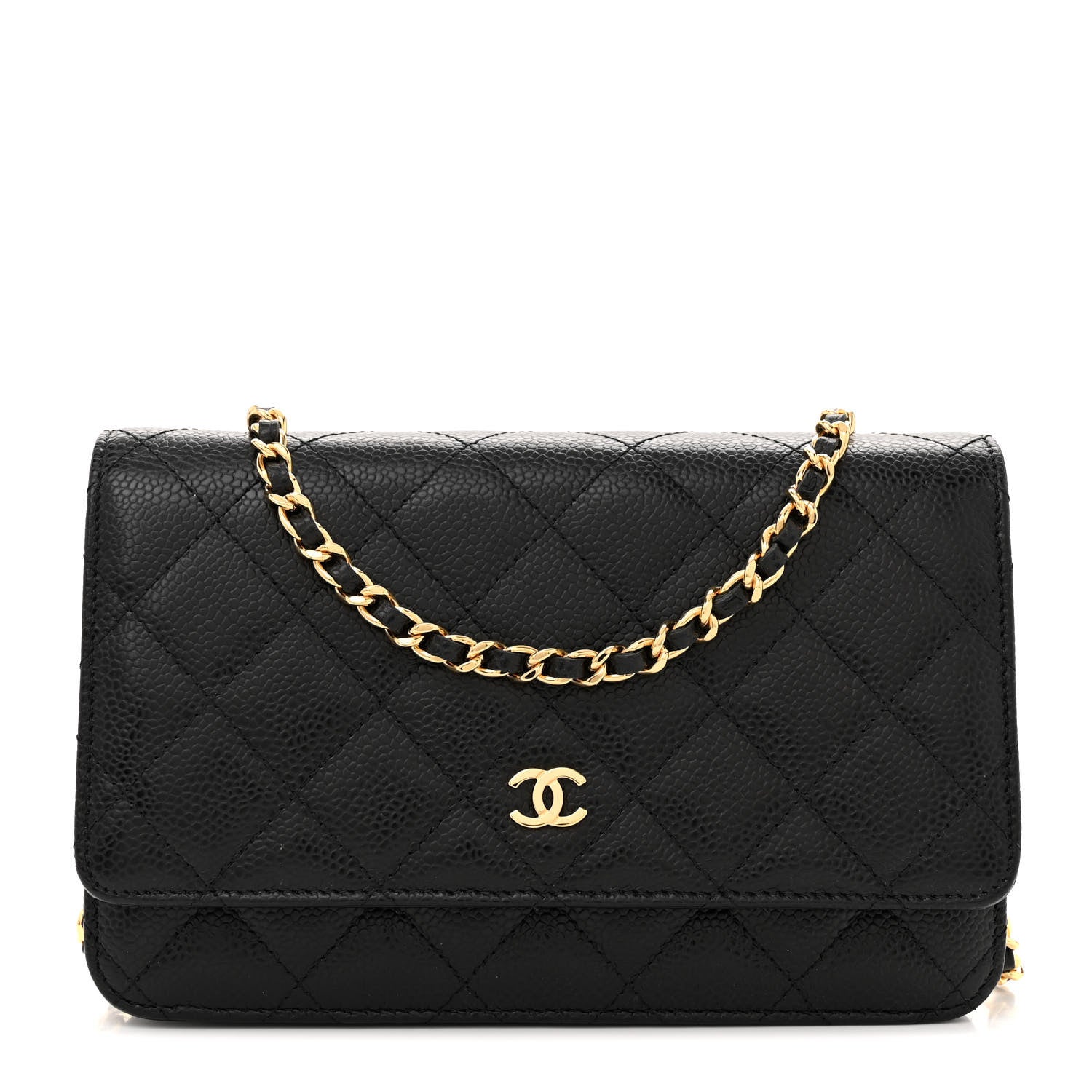 Chanel Caviar Quilted Wallet on Chain WOC Black 1 of 11
