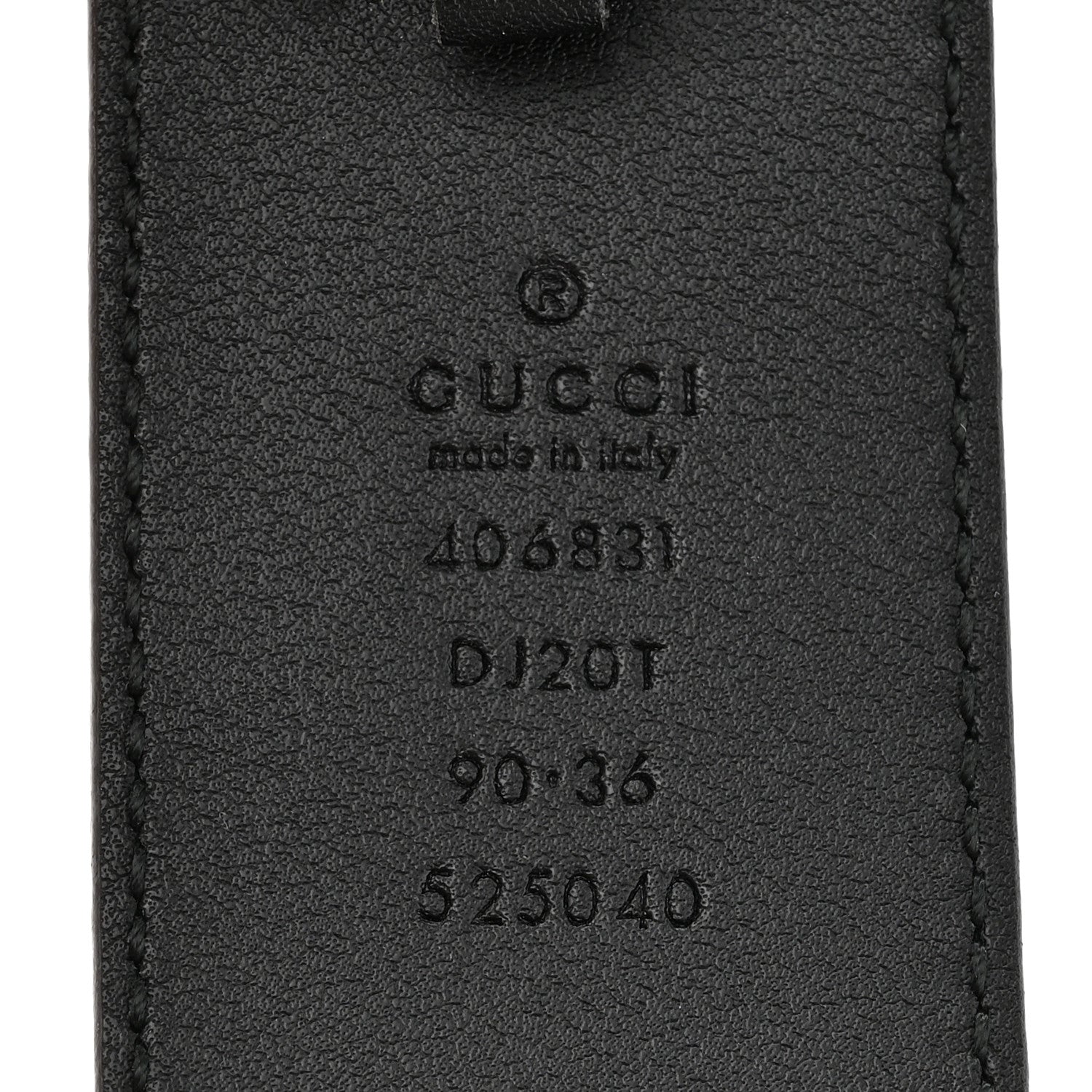 Gucci Calfskin Double G 40mm Belt 90 36 Black 3 of 5