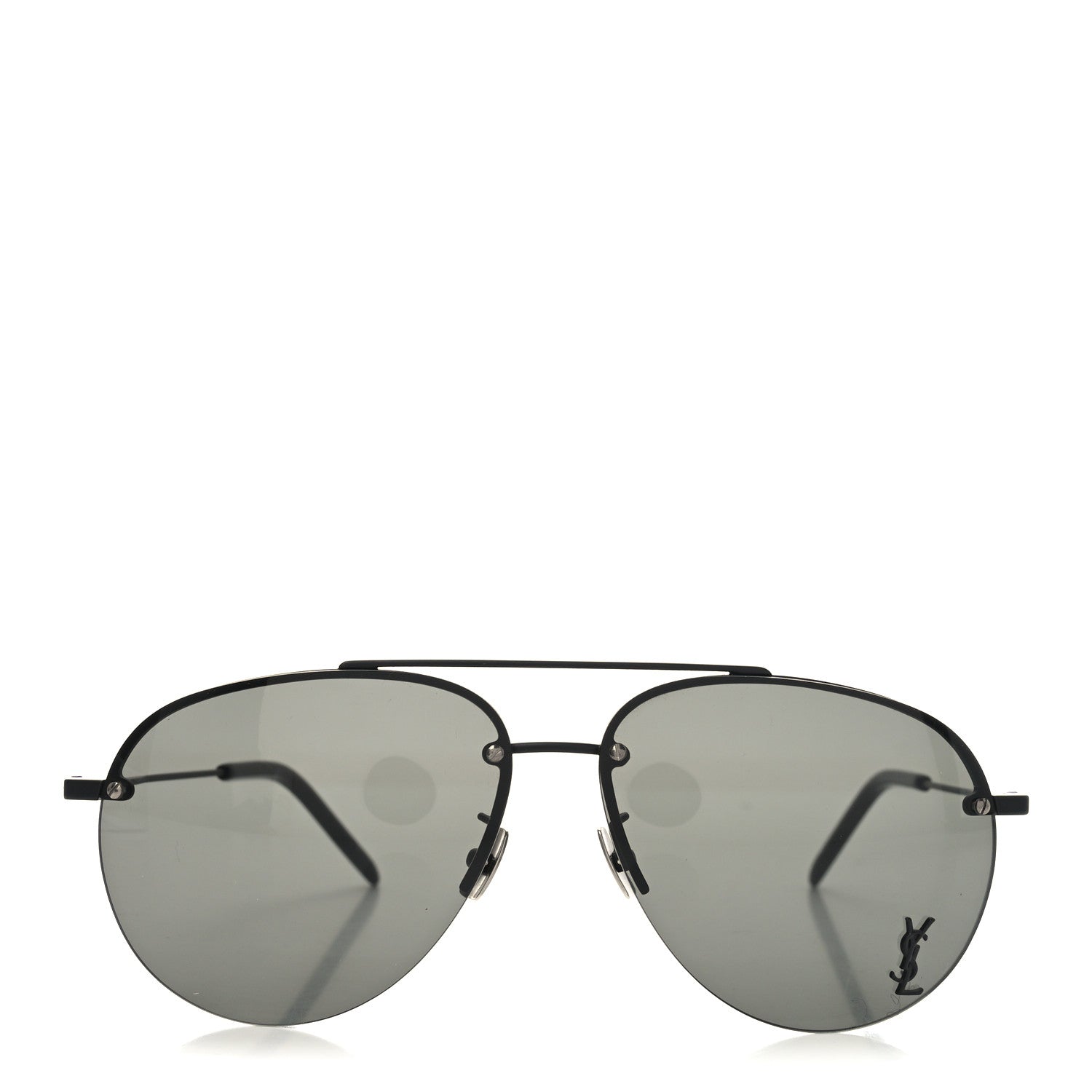 Saint Laurent Metal Aviator Classic 11 Sunglasses Black 2 of 7