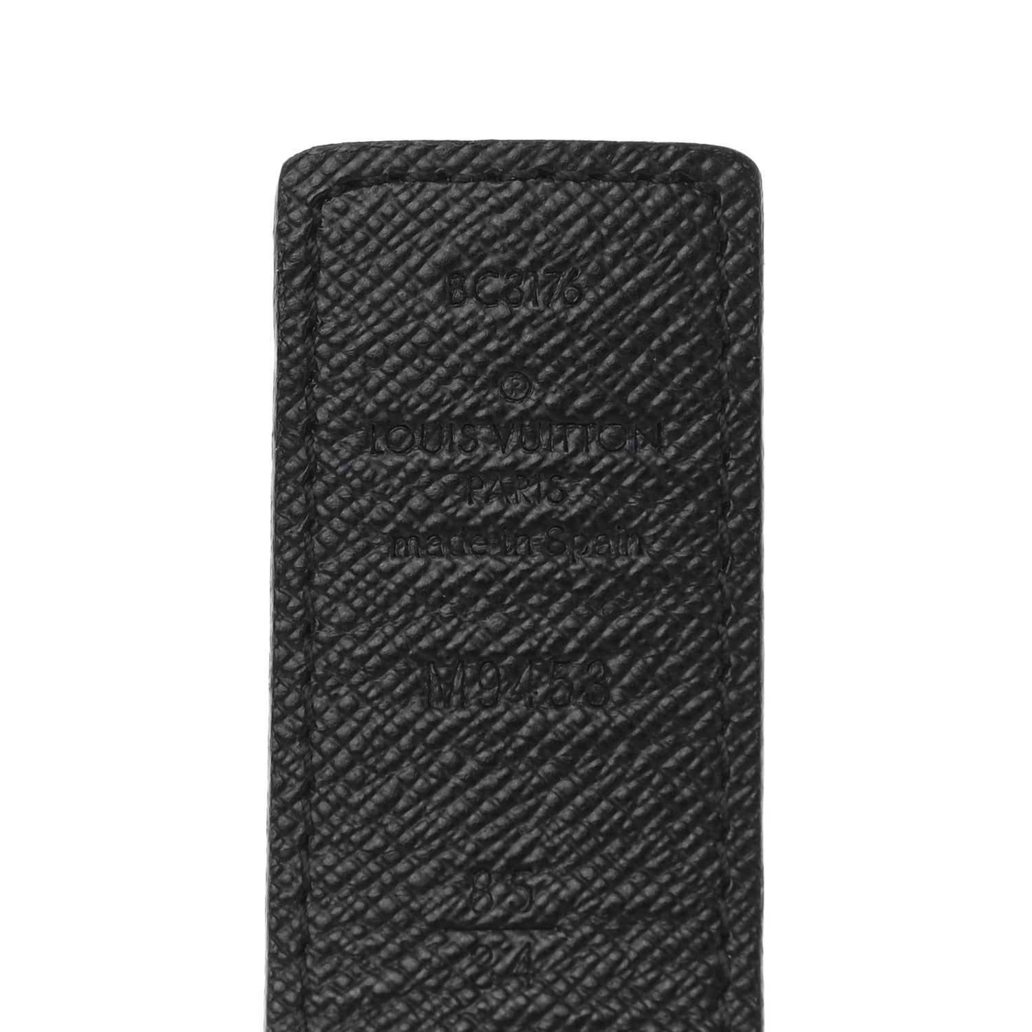 Louis Vuitton Calfskin Monogram 30mm LV Initiales Reversible Belt 85 34 Black 5 of 7