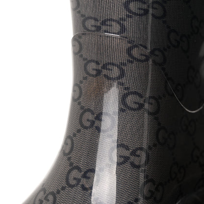 Gucci Rubber Monogram Rain Boots 37 Transparent Blue 13 of 14