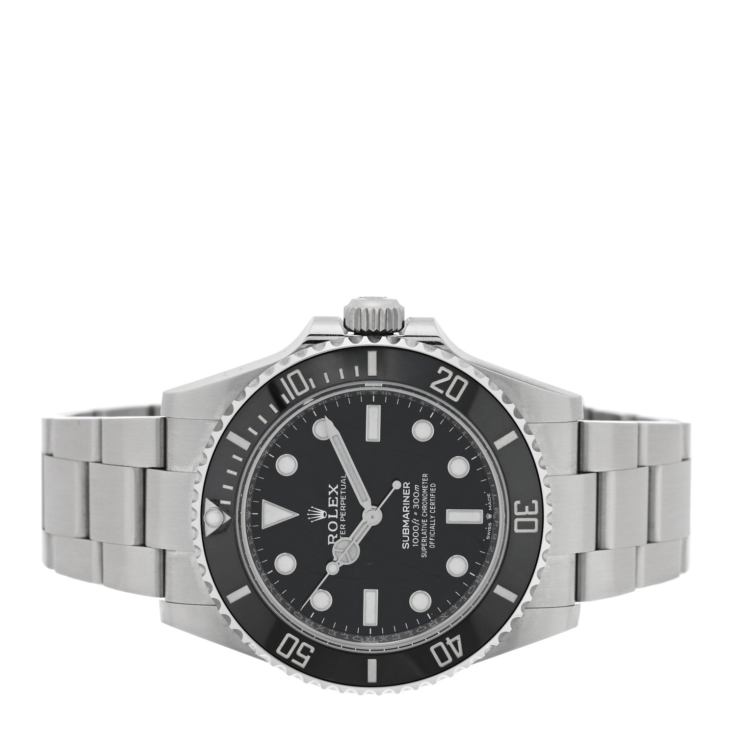 Rolex Stainless Steel 41mm Oyster Perpetual Submariner Watch Black 124060 2 of 5