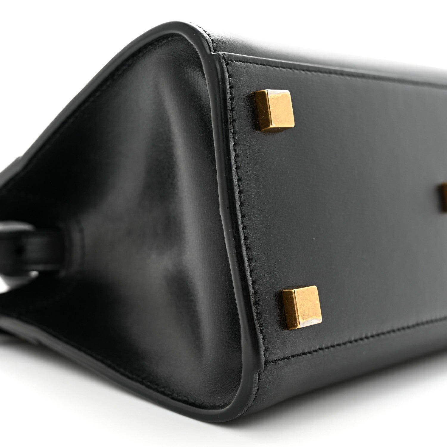 Saint Laurent Smooth Calfskin Manhattan Nano Shopper Tote Black 9 of 11