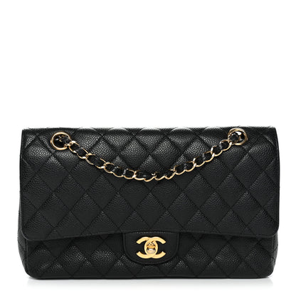 Chanel Caviar Quilted Medium Double Flap Black 1 of 13